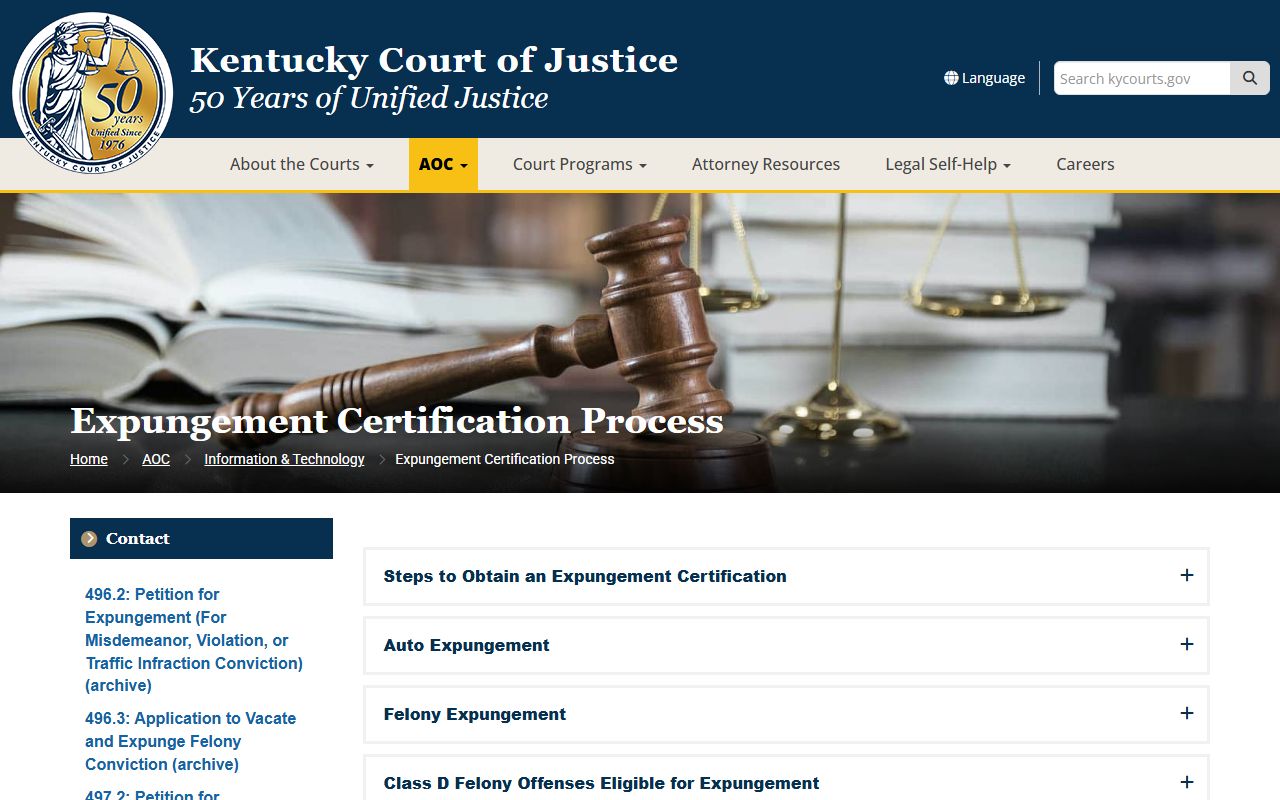 Henry County criminal court records expungement certification process