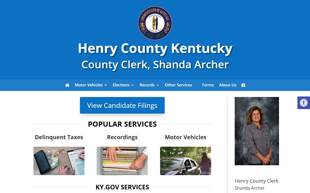 Henry County court records County Clerk marriage probate and records office
