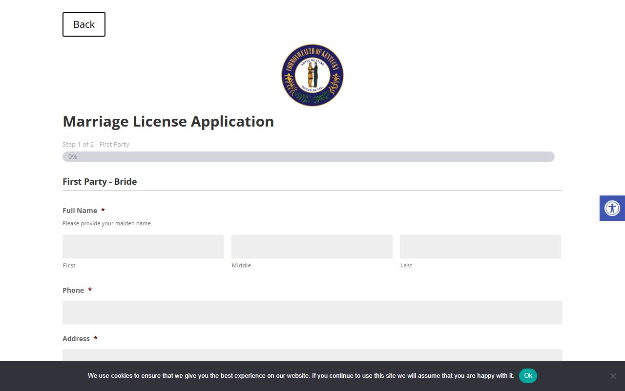 Henry County marriage records marriage license application