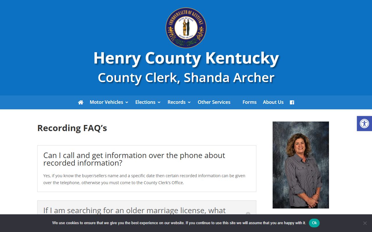 Henry County marriage records County Clerk FAQ